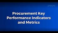 Procurement Key Performance Indicators and Metrics