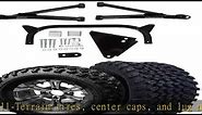 Hardcore Parts 6" A-Arm Lift Kit for Yamaha G8-G14/G16/G19/G20 Golf Cart with 12" Machined/Gunmetal