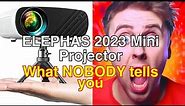 Mini projector for iphone, elephas 2023 upgraded 1080p hd projector review