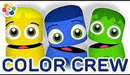 Color Collection 8: Green Blue Yellow | Best Color Learning Videos for Kids | Color Crew | BabyFirst