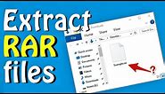 Extract RAR files Windows 11 \ 10 \ 8 \ 7 - How to Open and Extract RAR Files - Educational Purpose