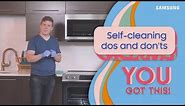 Dos and don’ts for using the Self-Clean oven feature | Samsung US