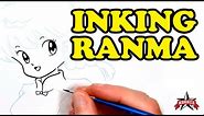 Inking Ranma (Girl Type) by Rumiko Takahashi #inkingmanga