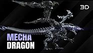 Mecha Dragon Robot | Sci-fi Creature 3D Model