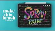 Create Spray Paint Brush in PROCREATE
