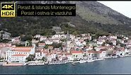 Perast & Islands [Aerial View] Montenegro Crna Gora April 2023 - Perast i ostrva iz vazduha