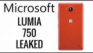 Microsoft Lumia 750 LEAKED