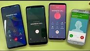 Incoming Call Samsung Galaxy S4 Vs OnePlus 5T / Outgoing Call Samsung S9 and Honor X7a, MADNESS CALL