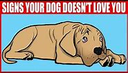 15 Signs Your Dog DOESN'T Love You At All