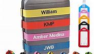 Personalized Luggage Straps, Customized Suitcase Belt Embroidered Name/Text, Secure Bag TSA-APPROVED Suitcases Band Gifts for Business Traveler - 13 Colors - Adjusts from 38" to 74"