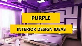 45+ Cool Modern Interior Design Ideas with Purple Color 2017