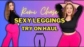 Romi Chase - Curve Enhancing, Skin Tight Amazon Leggings Try On Haul! Best Leggings for Curvy Girls