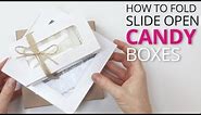 How to Fold Slide Open Candy Boxes | Nashville Wraps