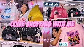 COME SHOPPING WITH ME + HUGE HAUL ♡ | forever 21 x hello kitty, Ross, Burlington, Marshalls, & more!