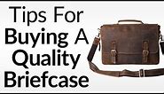 5 Tips For Buying A Quality Briefcase | What To Look For In Leather Briefcases