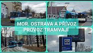 Moravská Ostrava a Přívoz: dopolední provoz tramvají