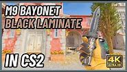 ★ CS2 M9 Bayonet Black Laminate | CS2 Knife In-Game Showcase [4K]