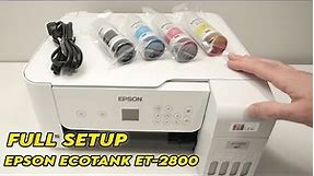 How to Setup and Use Epson EcoTank ET-2800 Printer (Complete Beginners Guide)