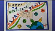Poster on Unity In Diversity | Poster Making | Poster for Students
