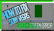 SONY VEGAS || How to fix the Green Screen glitch