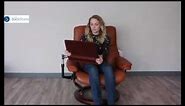 How To Stow Your Stressless Recliner Chair Personal Computer Table