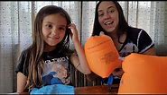 Review of Arm Floaties for Kids,Swim Trainer Floaties and Kid's Swimming Goggles