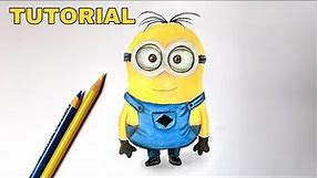 How To Draw A Minion | Color Pencil Tutorial