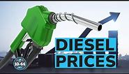 Diesel prices are back on the rise. How does it impact the trucking industry and beyond?