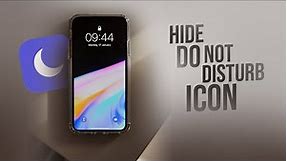 How to Hide Do Not Disturb Icon on iPhone (tutorial)