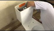 Toilet Tank Install, Dual Flush Install