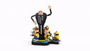 LEGO Despicable Me 4 Brick-Built Gru and Minions Figure, Buildable Minions Toy for Kids, Dancing Despicable Me Toy Figures Playset, Play-and-Display Minions Birthday Gift for Boys and Girls, 75582