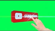 Top 10 Subscribe Buttons Green Screen 3D Animation
