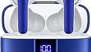 TAGRY Bluetooth Headphones True Wireless Earbuds 60H Playback LED Power Display Earphones with Wireless Charging Case IPX5 Waterproof in-Ear Earbuds with Mic for TV Smart Phone Laptop Computer Sports
