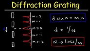Diffraction Grating Problems - Physics