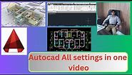 how to show toolbar in AutoCAD |how to view menu bar in CAD|autocad all setting AutoCAD introduction