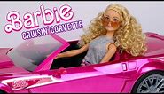 Barbie Cruisin Corvette Hot Pink Convertible R/C Doll Car Review