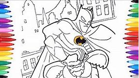 Batman Superhero Coloring Pages for Kids | The Dark Night Batman Coloring Book How to Draw Batman