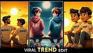 Trending Best Friend T-Shirt Name Editing Video 100% Viral | T Shirt Name Photo Video Editing