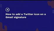 How to add a Twitter icon on a Gmail HTML signature