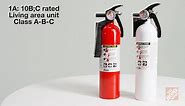 Kidde Basic Use Fire Extinguisher with Easy Mount Bracket & Strap, 1-A:10-B:C, Dry Chemical, One-Time Use 21030926