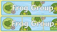 Frog Group Display Banner