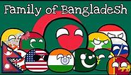 Countryball family of Bangladesh