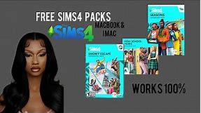 Tutorial : ALL THE SIMS 4 PACKS FOR FREE, FOR MACBOOK& IMAC