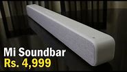 Mi Soundbar review now in India for Just Rs. 4,999, Enhance your TV's Audio experience