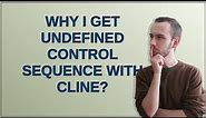 Tex: Why I get undefined control sequence with cline?