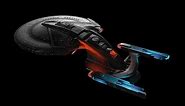 Unused Concept ship from Star Trek Online - Flybye test