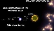 Largest Structures in The Universe size comparison 2024