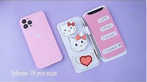 How To Make Iphone 15 Pro Max With Paper & Cardboard | DIY Iphone 15 Pro Max Notebook