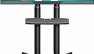 ONKRON Mobile TV Stand for 32-65 Inch TVs up to 110 lbs, Adjustable Height TV Stand with Wheels max 600x400 VESA TV Stand Movable - Portable TV Stand on Wheels/Flat TV Cart Rolling TV Stand Black