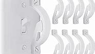 Light Swich Cover-Wall Light Switches Guard-Light Switch Guard Cover-switch covers,Childproof Light Switch Plate Protects Your Lights n(White,8pc)